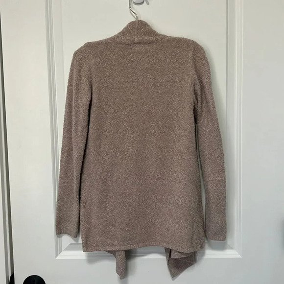 Barefoot Dreams Cozychic Lite Knit Drape-front Cardigan in blush pink size 6/7 - Picture 7 of 7